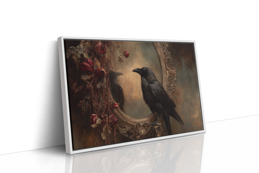 Raven Among Faded Roses