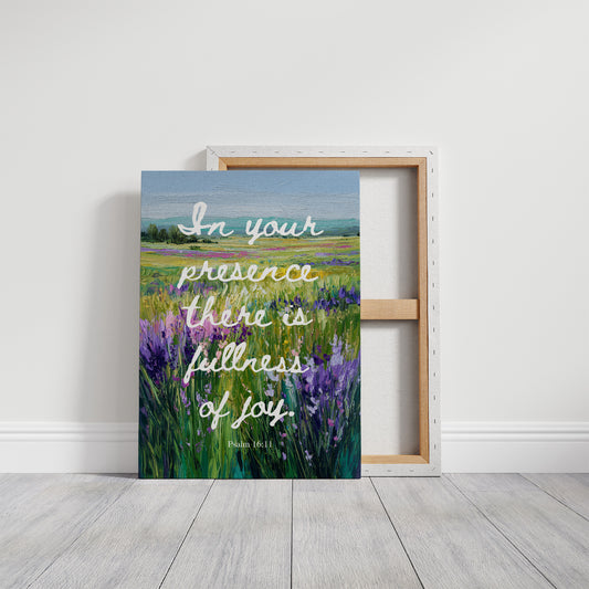 Lavender Fields Carry Sacred Words