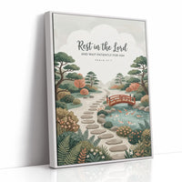 Rest in the Lord: Japanese Zen Garden Bridge
