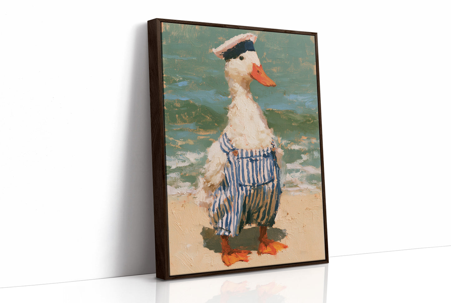 Sailor Duck At The Beach