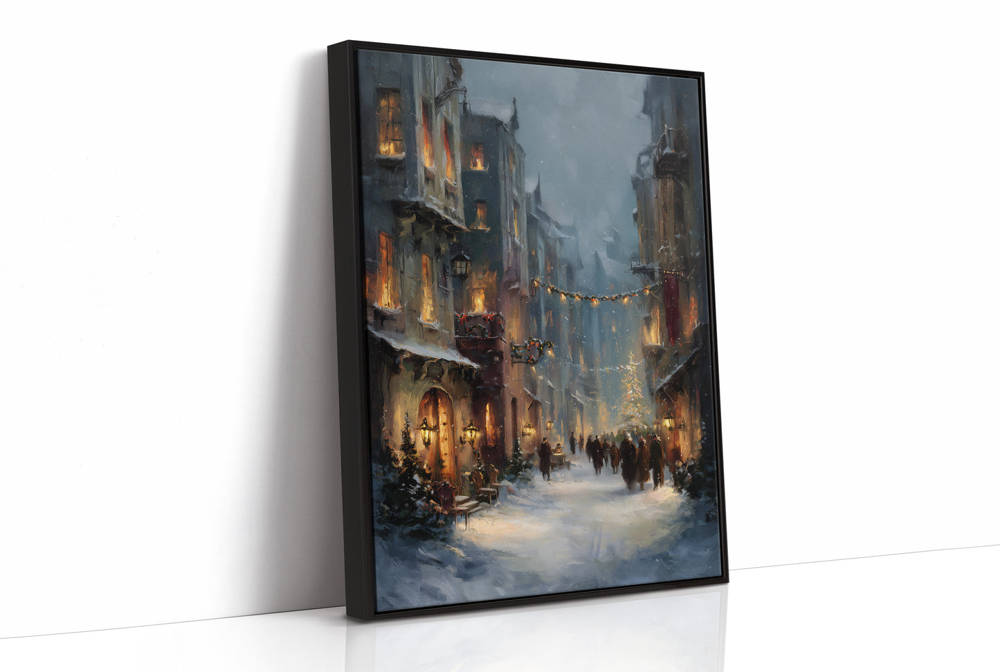 Winter's Embrace: An Old Town Reverie