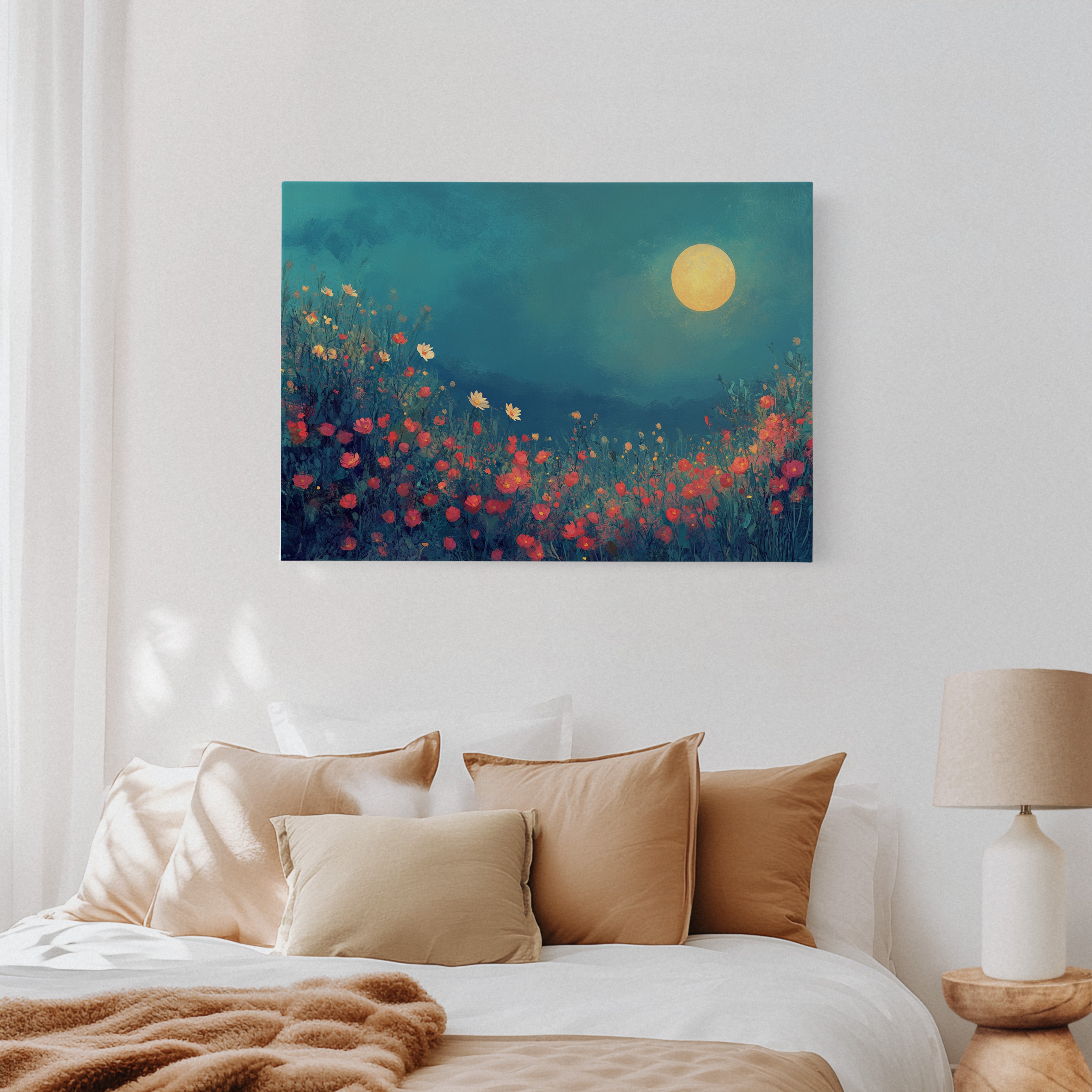 Poppies Dance Under Summer Moon