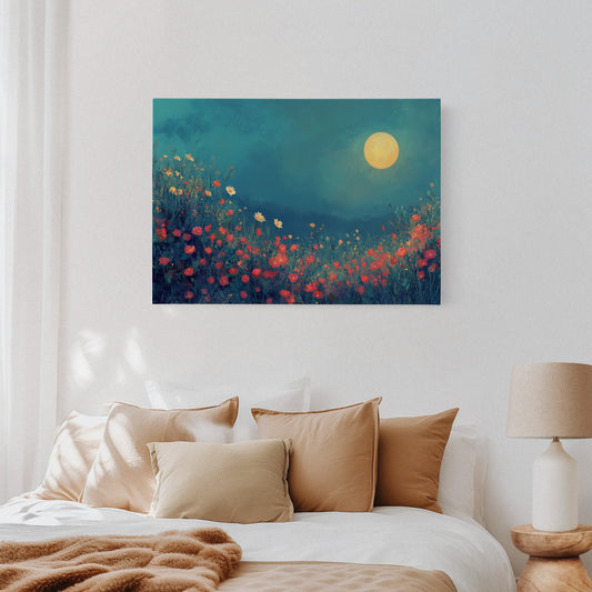 Poppies Dance Under Summer Moon