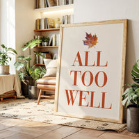 Maple Leaves Write Autumn Letters