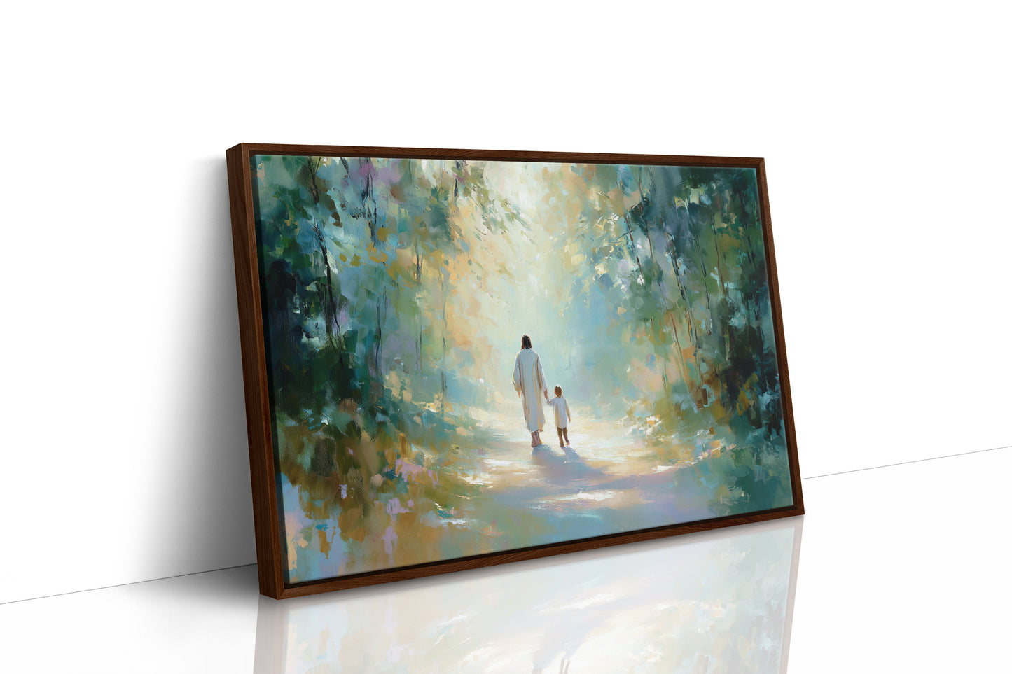 Ethereal Journey Through Luminous Forest