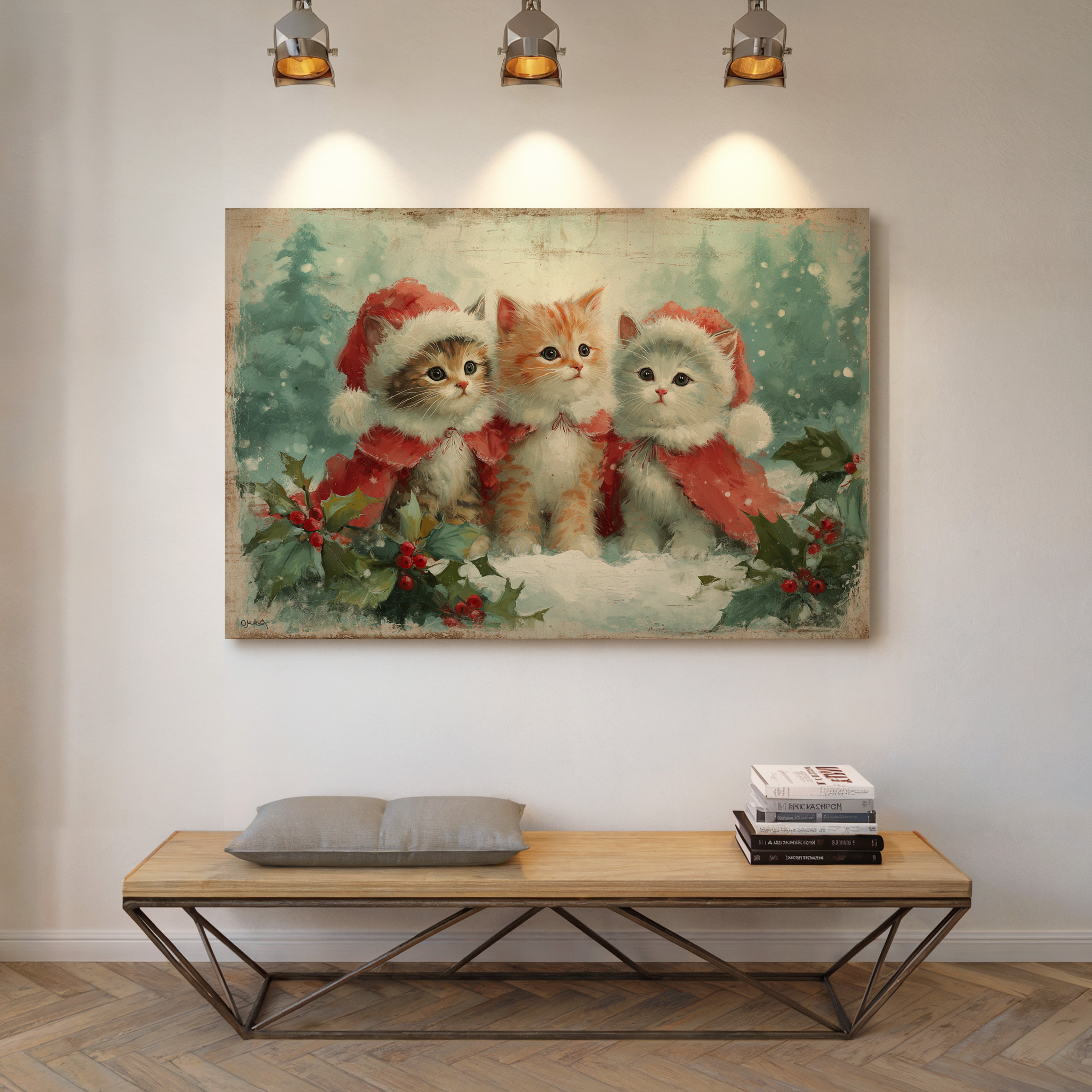 Holiday Kittens Share Winter Magic