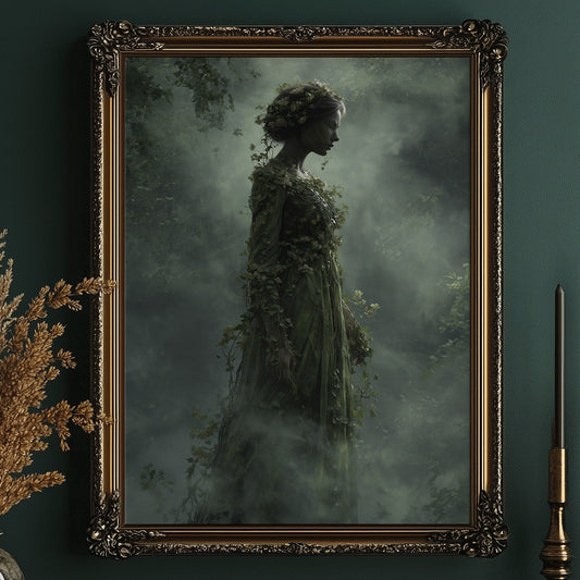 Moss Maiden In Twilight Fog