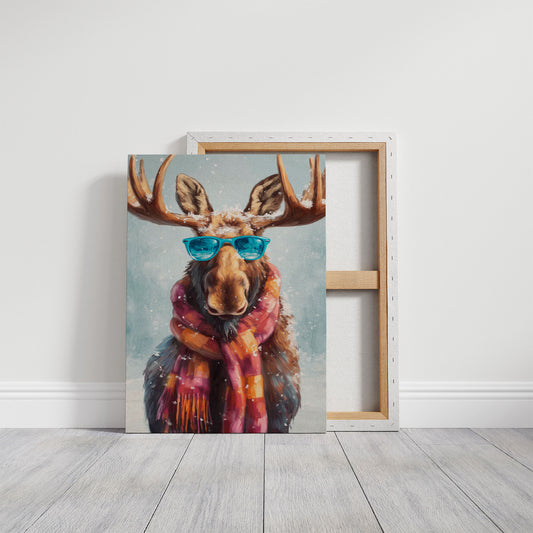 Cool Moose Brings Winter Cheer