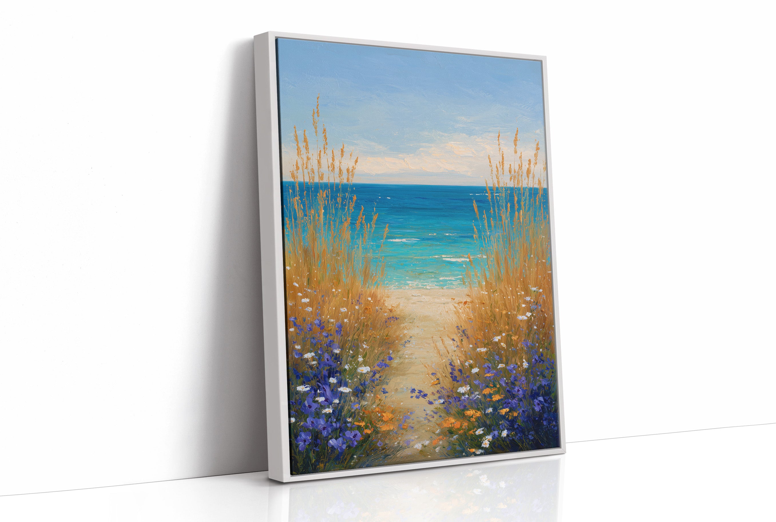 Shoreline Whispers Through Golden Reeds