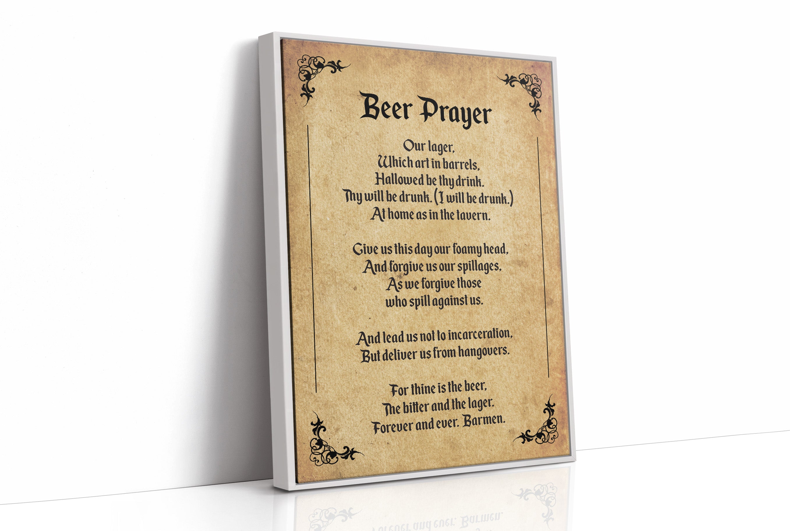 A Tavern Toast in Old Script
