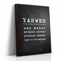 Yahweh Chalkboard Declaration
