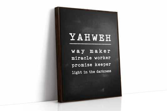 Yahweh Chalkboard Declaration