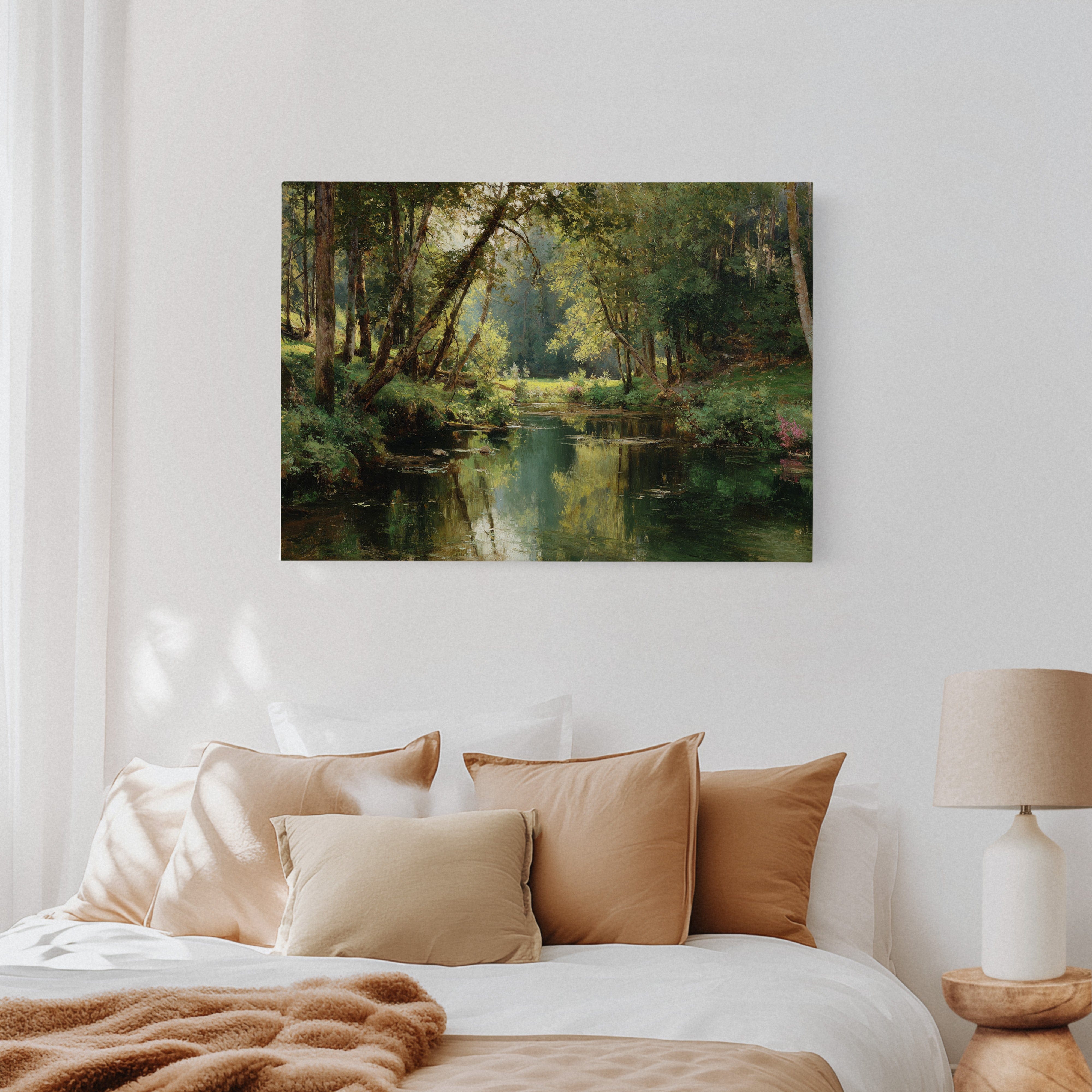 Summer Light Dances Through Forest Stream