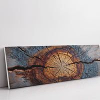 Wood Grain Tree Rings Rustic Macro Wall Art