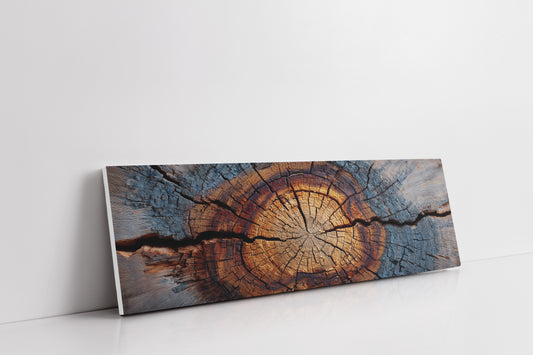 Wood Grain Tree Rings Rustic Macro Wall Art