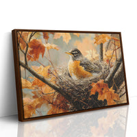 October's Robin Finds Maple Rest