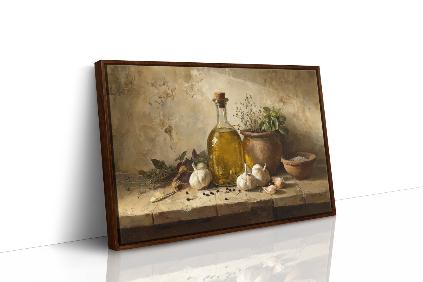 Golden Oil and Garden Herbs