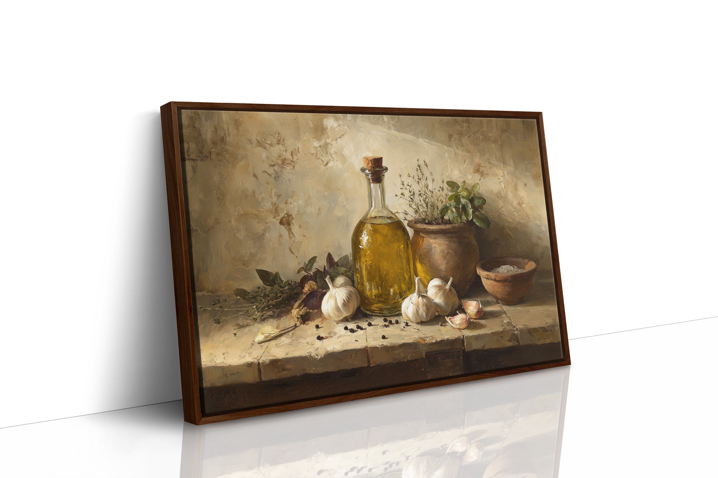Golden Oil and Garden Herbs