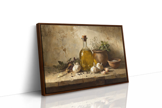 Golden Oil and Garden Herbs