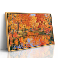 Autumn Bridge, Blazing Reflection