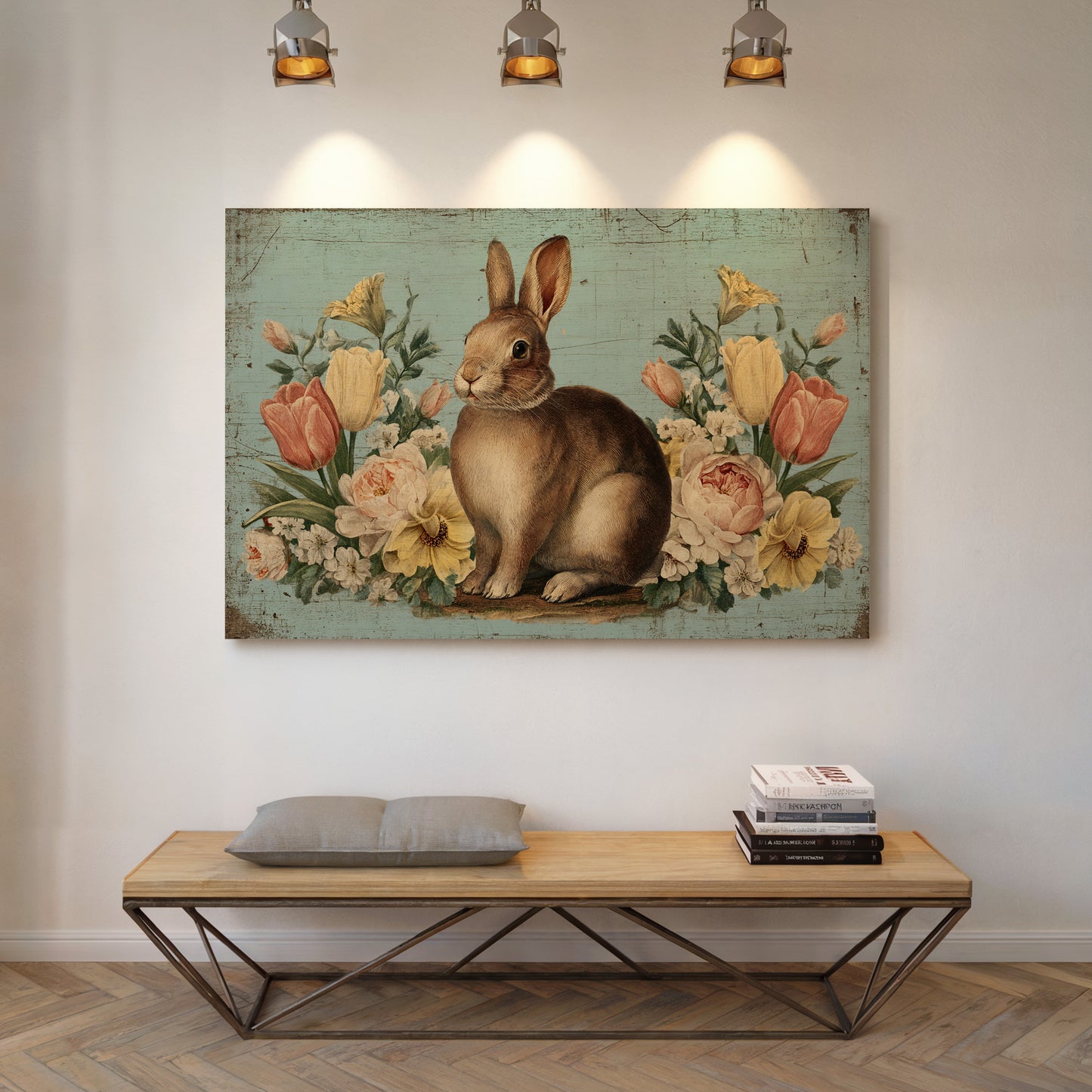 Spring Garden Keeps Rabbit Company