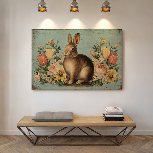 Spring Garden Keeps Rabbit Company