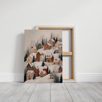 Snow Blankets The Hillside Village