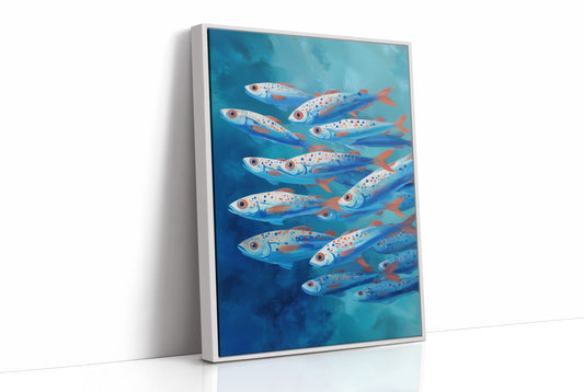 Azure Current Carries Speckled Voyagers