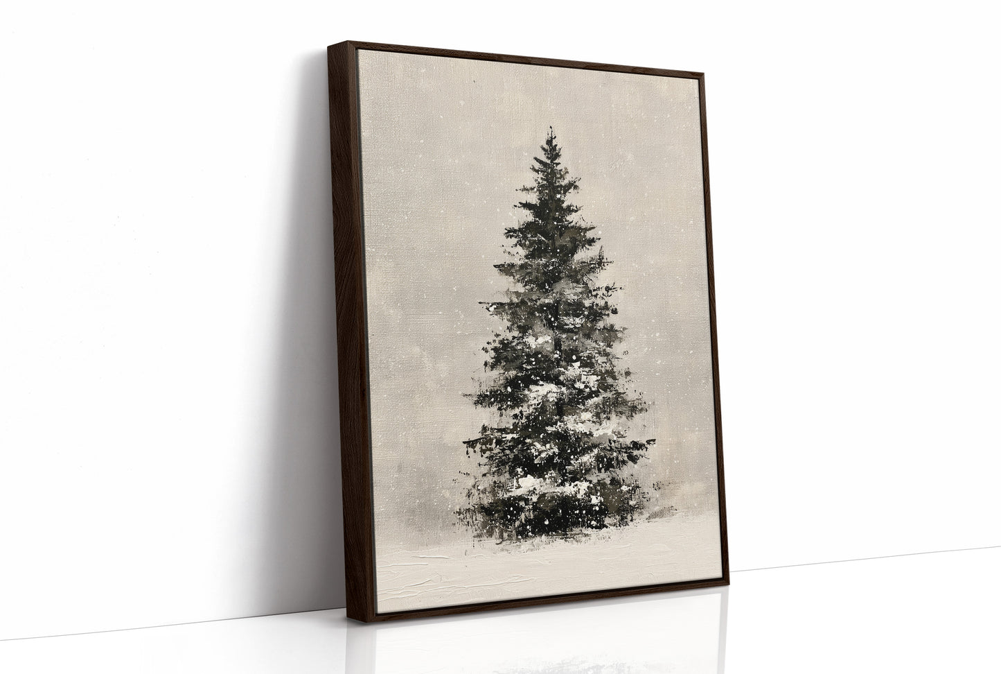 Snow-Laden Fir, Oil Study