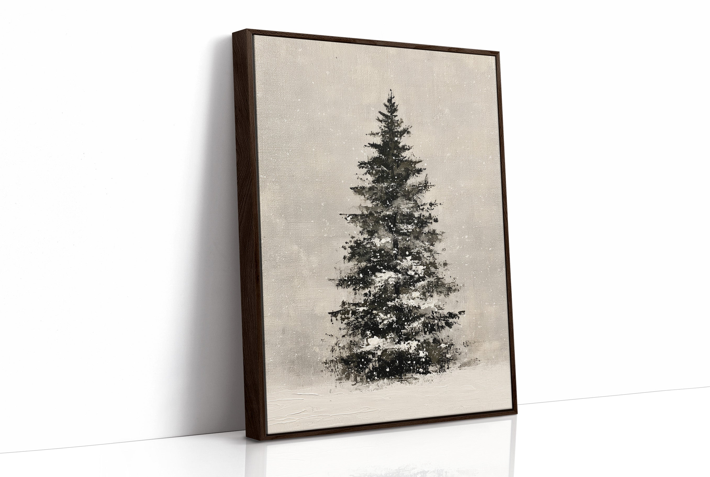 Snow-Laden Fir, Oil Study