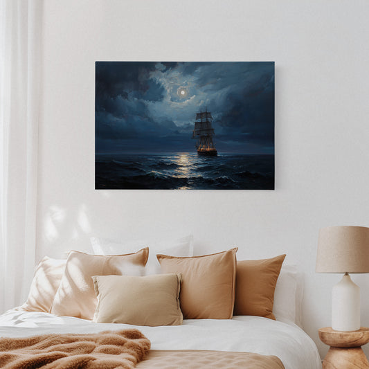 Moonlit Voyage On Ancient Tides