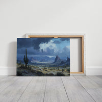 Desert Symphony Under Thunderous Skies