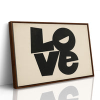 LOVE Modern Block Typography Print