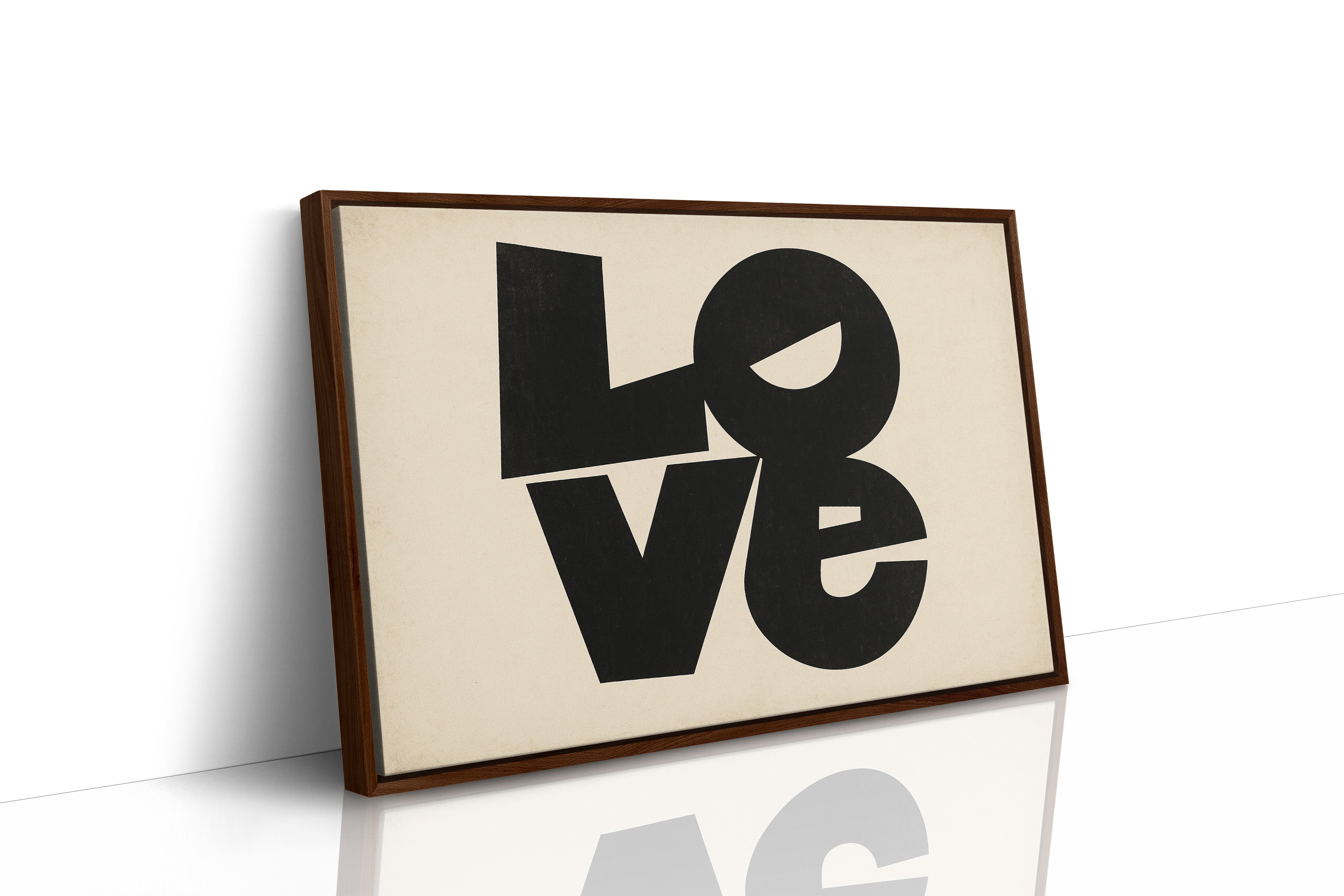 LOVE Modern Block Typography Print