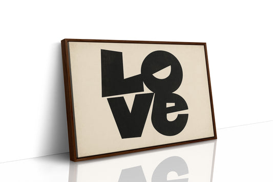 LOVE Modern Block Typography Print