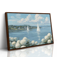 Hydrangeas Bloom By Sailing Waters