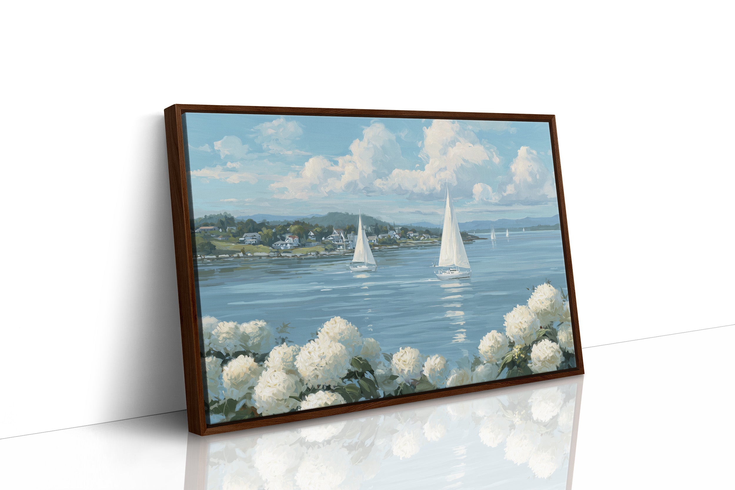 Hydrangeas Bloom By Sailing Waters