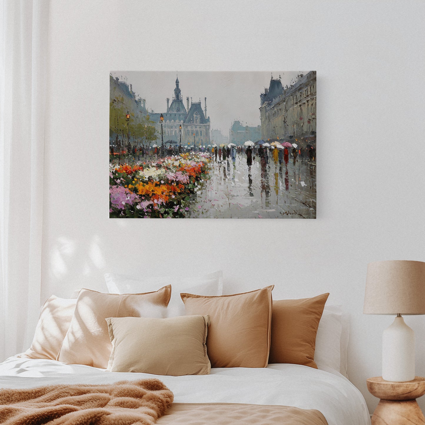 Paris Blooms Through Silver Rain
