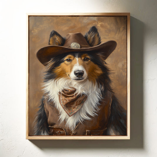 Rough Collie Sheriff of the High Plains