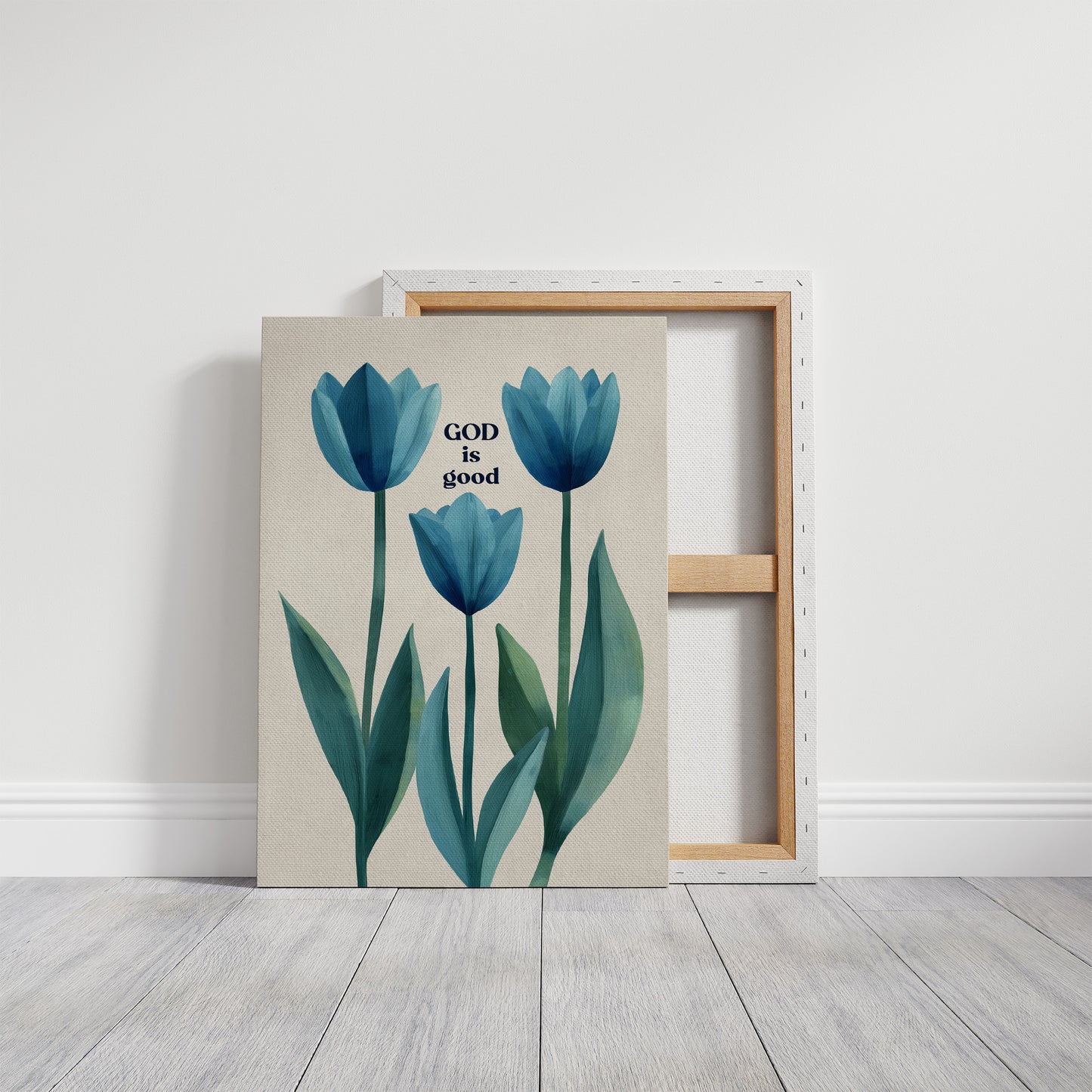 Blue Tulips Carry Simple Truth
