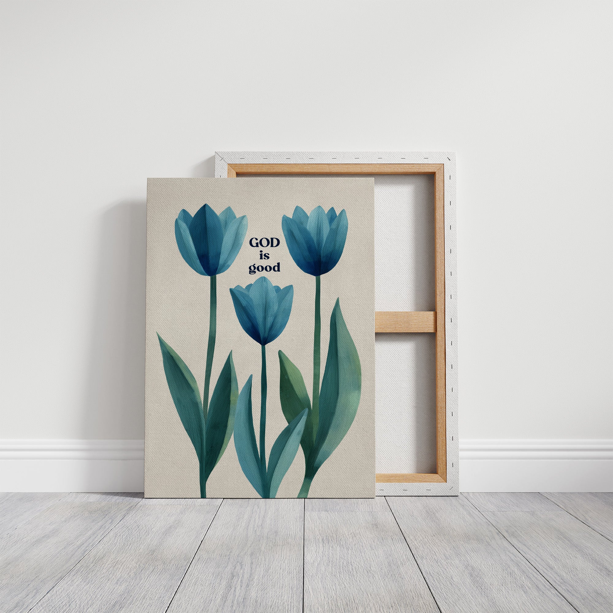 Blue Tulips Carry Simple Truth