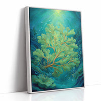 Seafoam Dances In Sunlit Depths