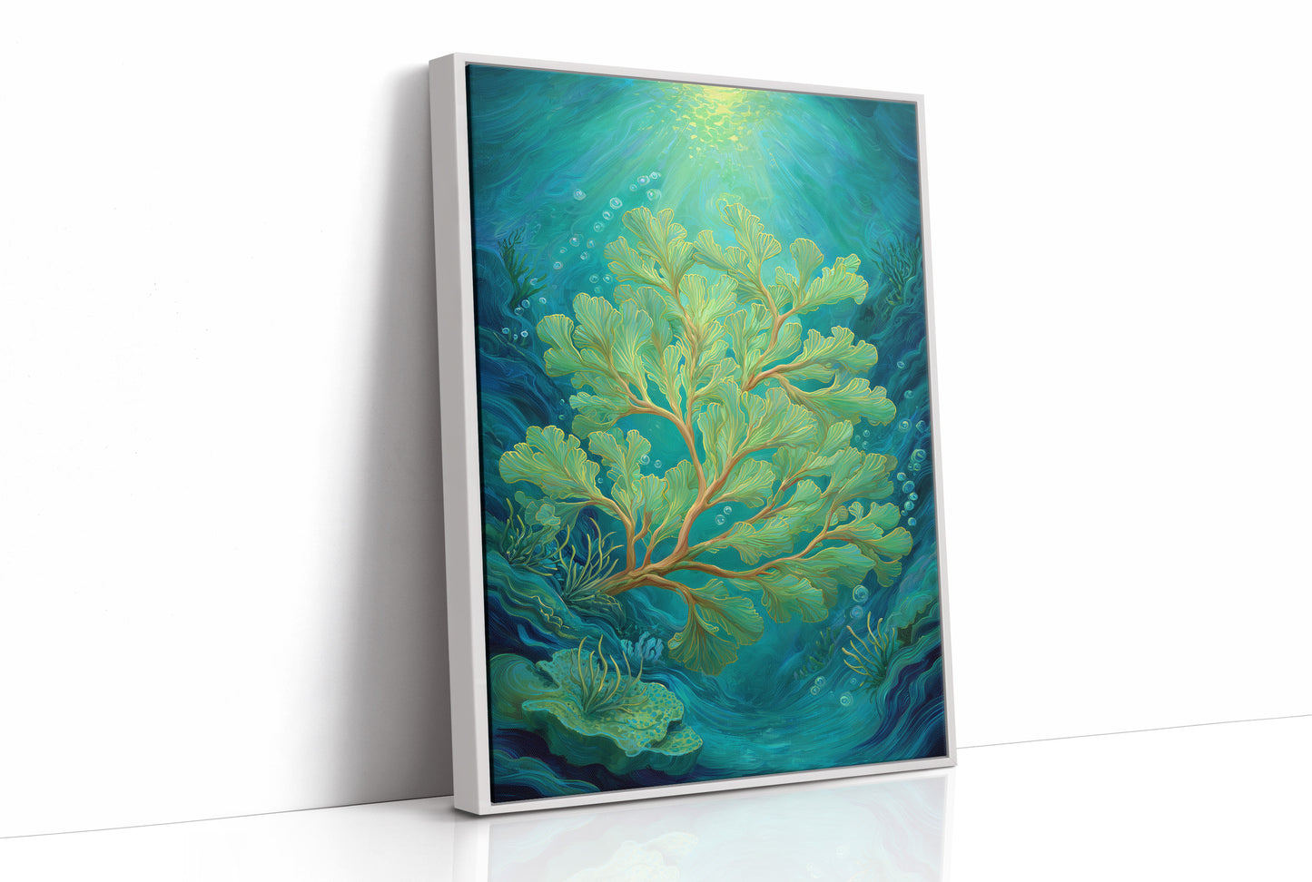 Seafoam Dances In Sunlit Depths