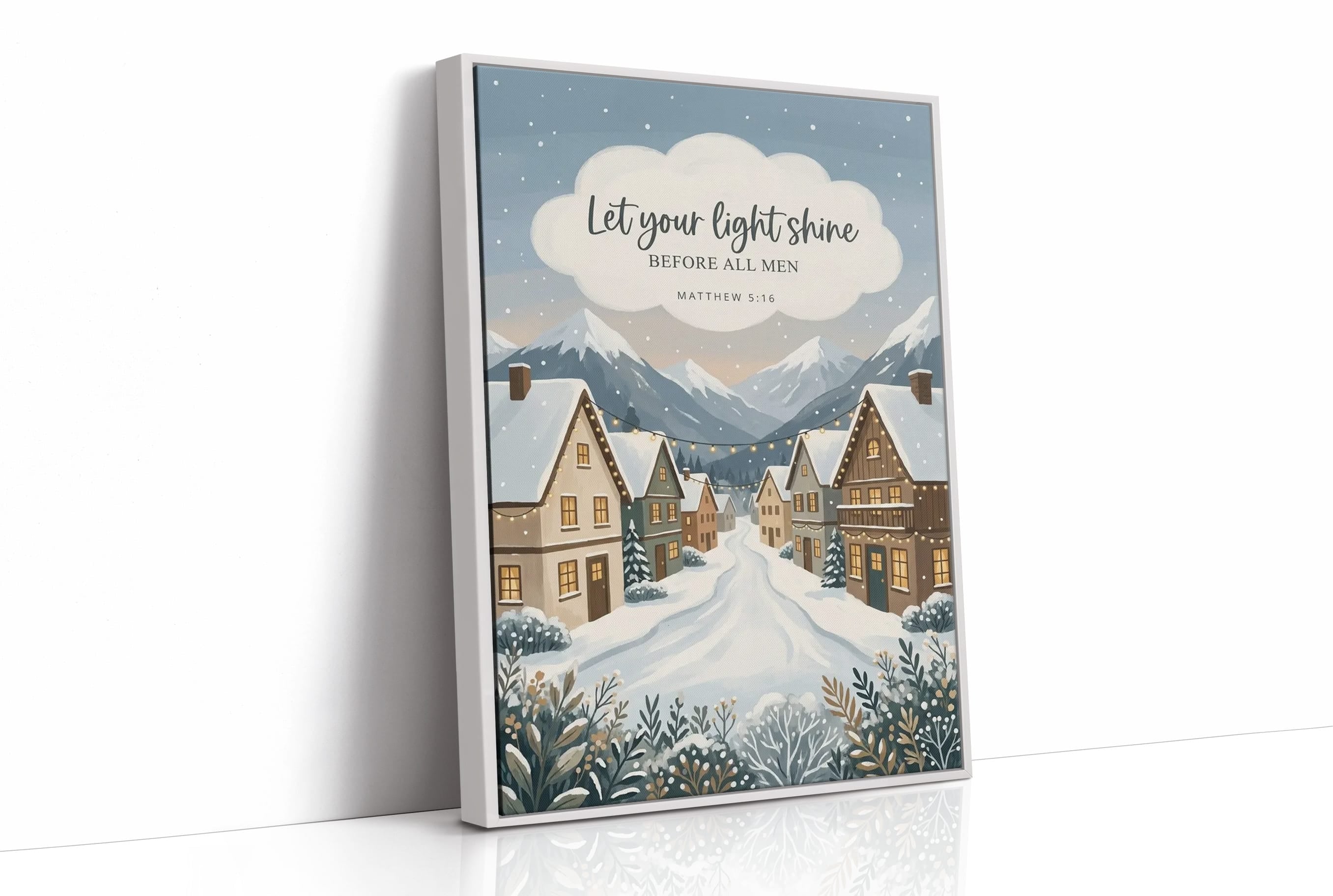 Let Your Light Shine: Snowy Alpine Village