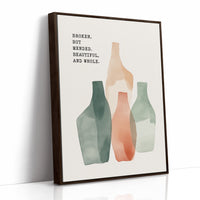 Broken Yet Beautiful Watercolor Vessels