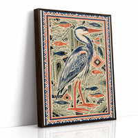 Heron Among The Reeds
