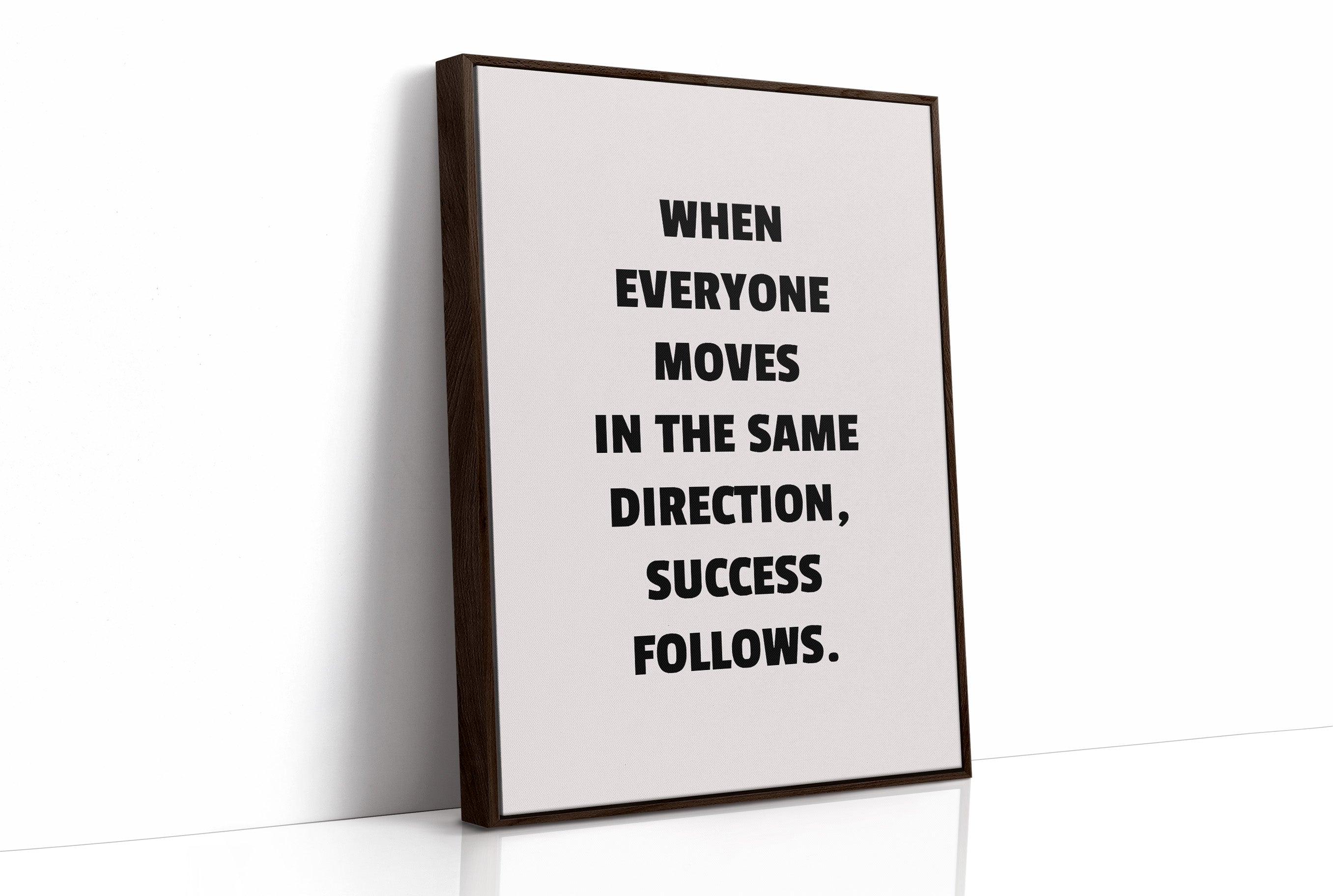 Success Follows Unified Direction
