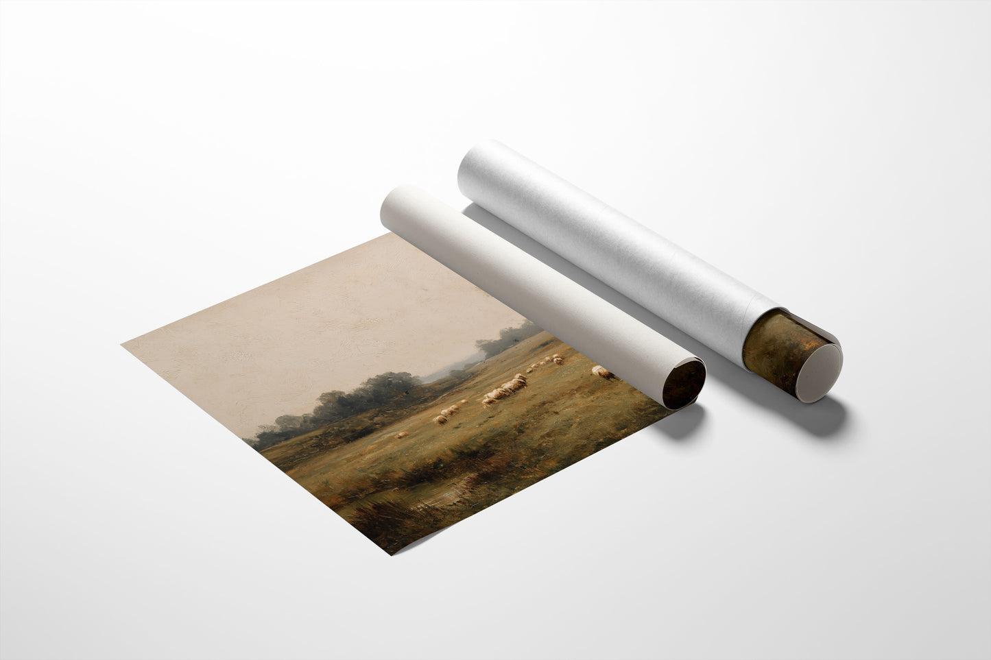 Shepherd's Path Through Autumn Fields