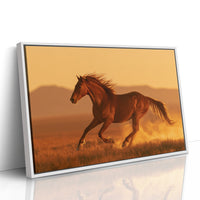 Chestnut Mustang at Golden Hour