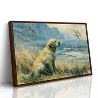 Golden Retriever, Coastal Cliffs
